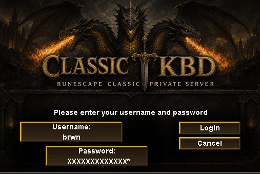 ClassicKBD 2026 - RuneScape Private Server